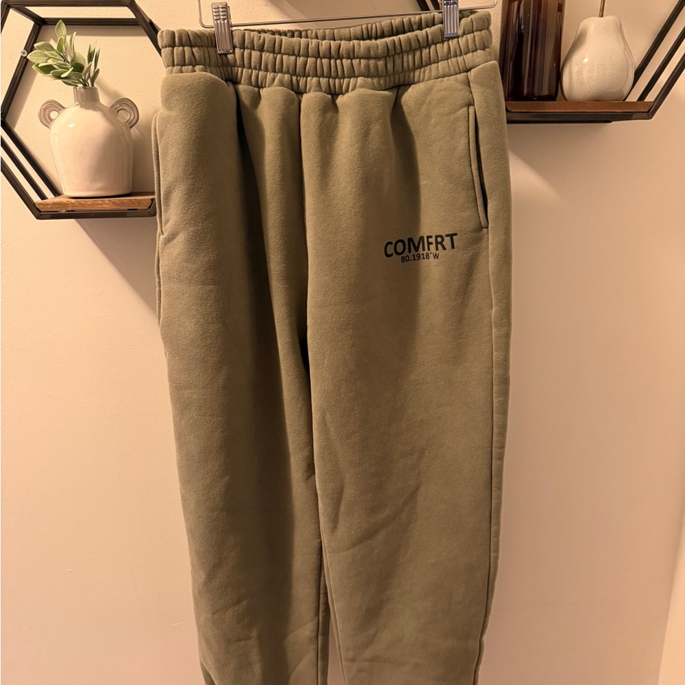 COMFRT Olive Green Track Pants - Casual Joggers